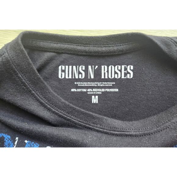 T-Shirt-Guns N' Roses-Logo-Rock Band-Vintage Band-Distressed Look-Size Woman MED - Picture 5 of 9
